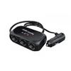 Triple Port 12V/24V Car Charger - Dual USB Fast Charging with LED Light for iPhone Android GPS Dash Cam