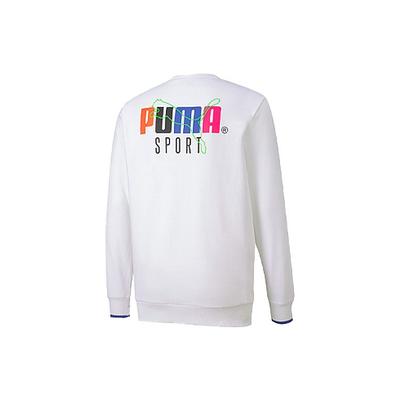 Sweatshirts Men's White Crew Neck Moderate Regular 598134-02