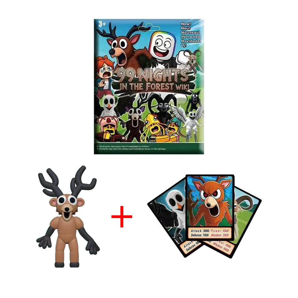 Neues 10-teiliges Set 99 Nächte im Wald Hirsch BeutelFiguren WolfsFiguren Spielzeug Ornament Dekoration Sammlung WeihnachtsSpielzeug Geschenke