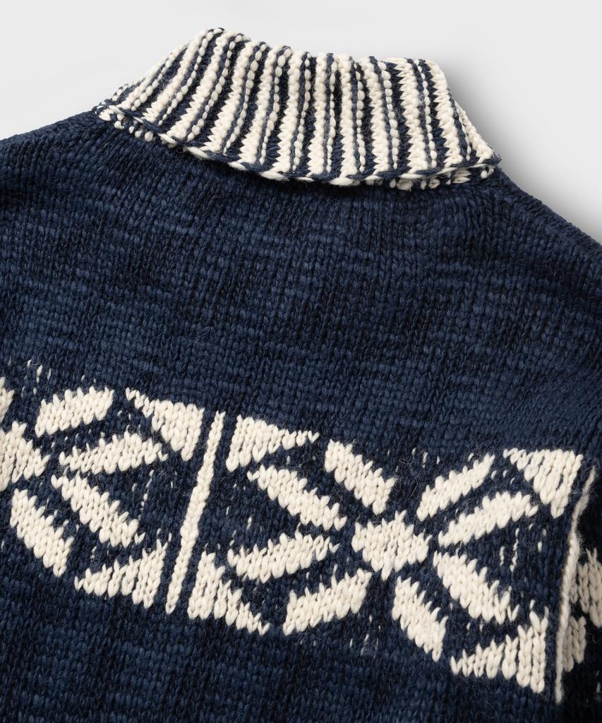 NONBLANK Cowichan Zip-Up Cardigan_Navy
