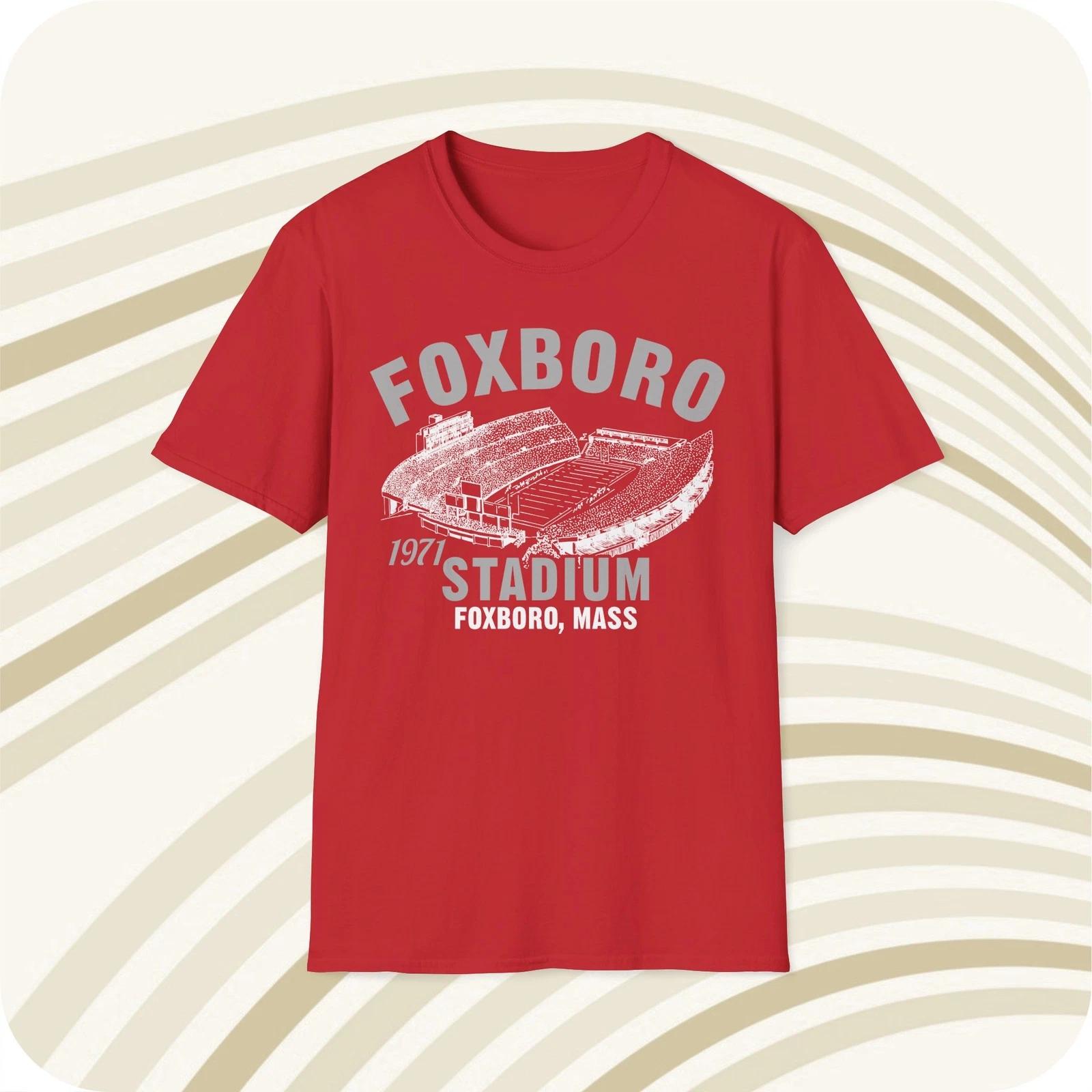Foxboro Stadium 1971 Classic Cut Football T shirt - New England Patriots L