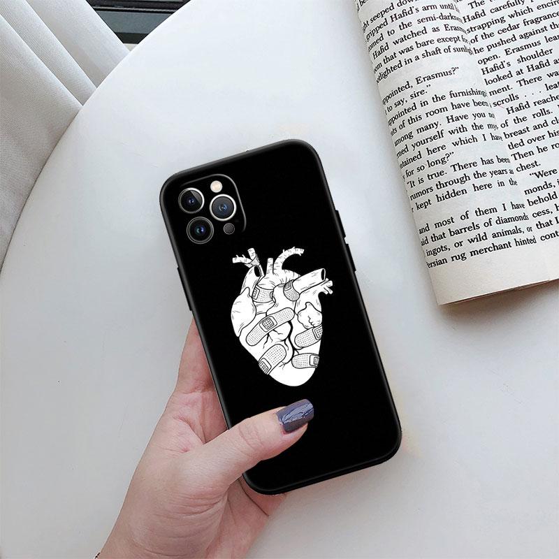 Calm Heart Art Phone Case for Samsung Galaxy Note 10 20 S23 S22 Ultra FE Plus M06 M15 M16 M35 M55