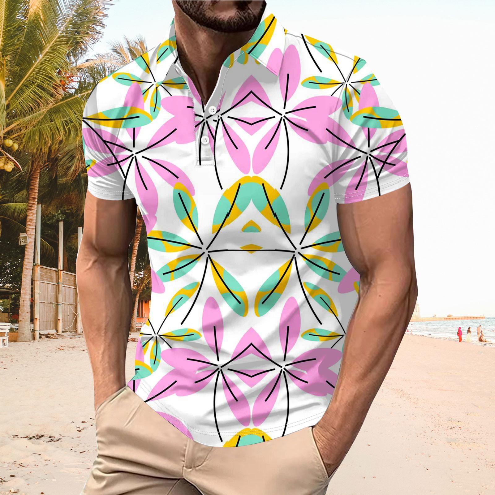 

Мужская летняя дышащая рубашка с короткими рукавами и культурой отдыха S