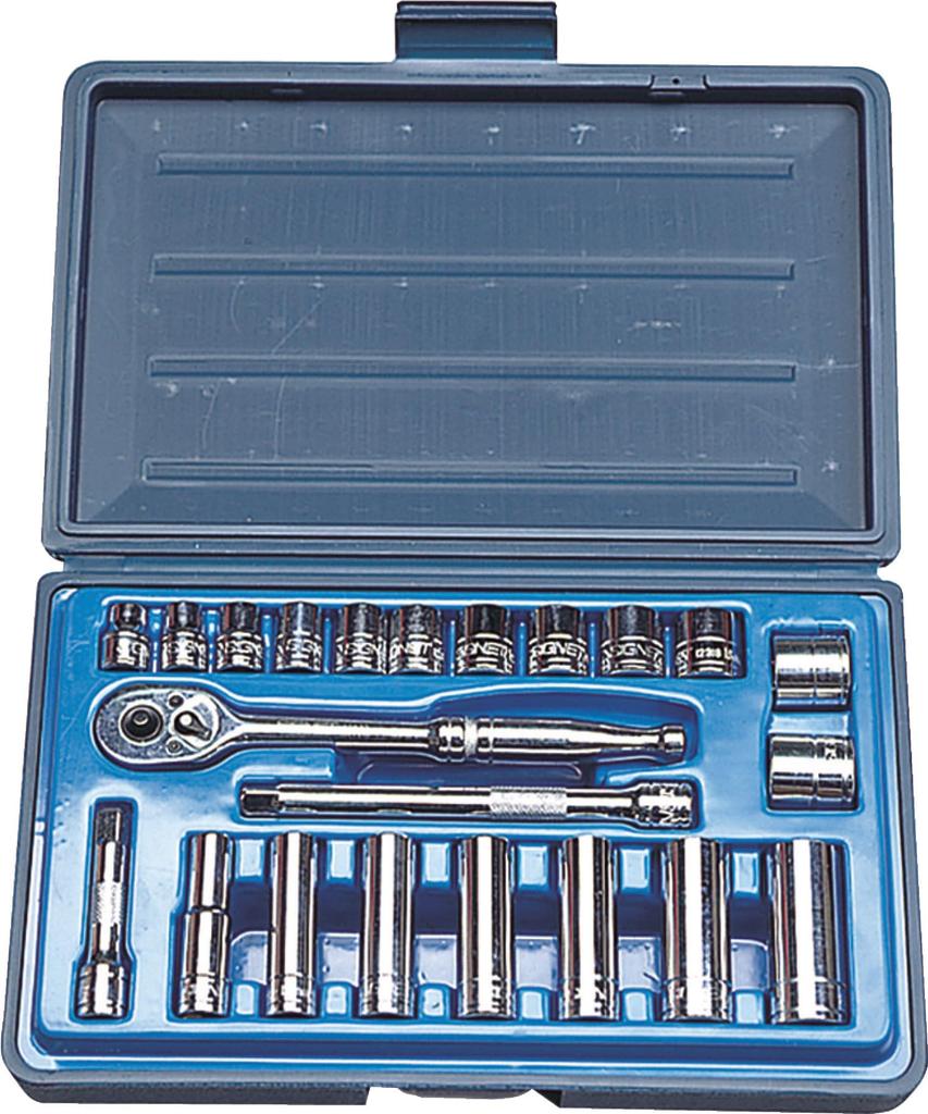 SIGNET Drive MM Socket Wrench Set 12723 3/8 22-Piece