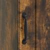 Nightstand Smoked Oak 43 x 34.5 x 47 cm Engineered Wood