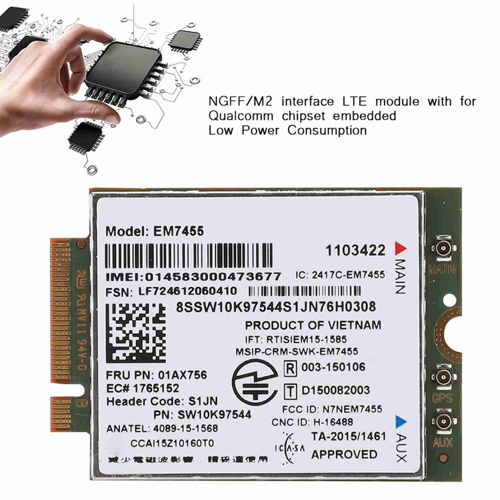 For ThinkPad T460 T460p T460s UMTS HSDPA HSPA+ Network Card Notebook 4G LTE Module