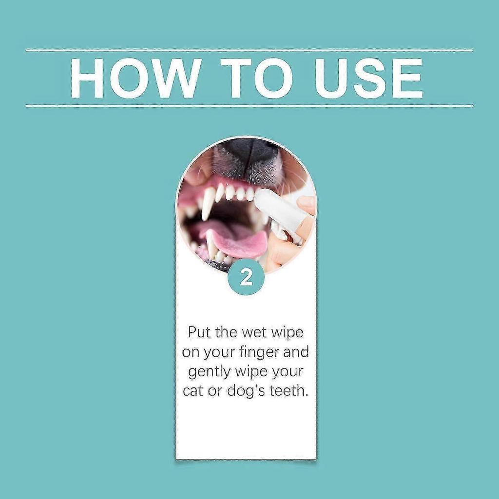 Cat And Dog Tooth Cleaning Fingerset, Remove Tartar, Clean Mouth, Moisturize And Freshen Pet Brushing Fingerset