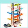 Wooden Gliding Car Toy For Kids With Inertia Track And Parentchild Interaction For Ages 1 To 4