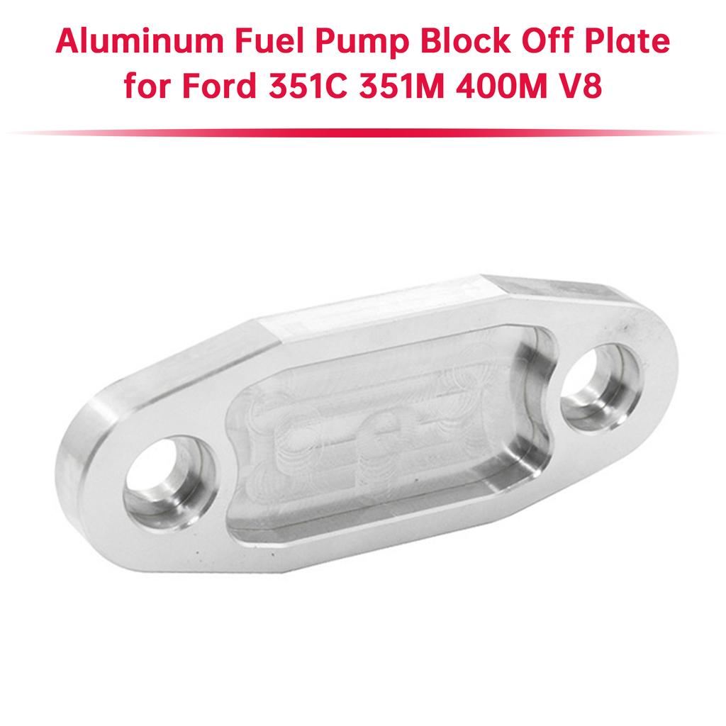 Aluminum Fuel Pump Block Off Plate for Ford 351C 351M 400M V8