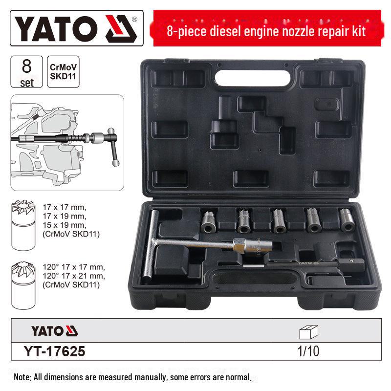 

Набор для ремонта и обслуживания дизельных форсунок YATO из 8 предметов - профессиональные инструменты для авторемонта