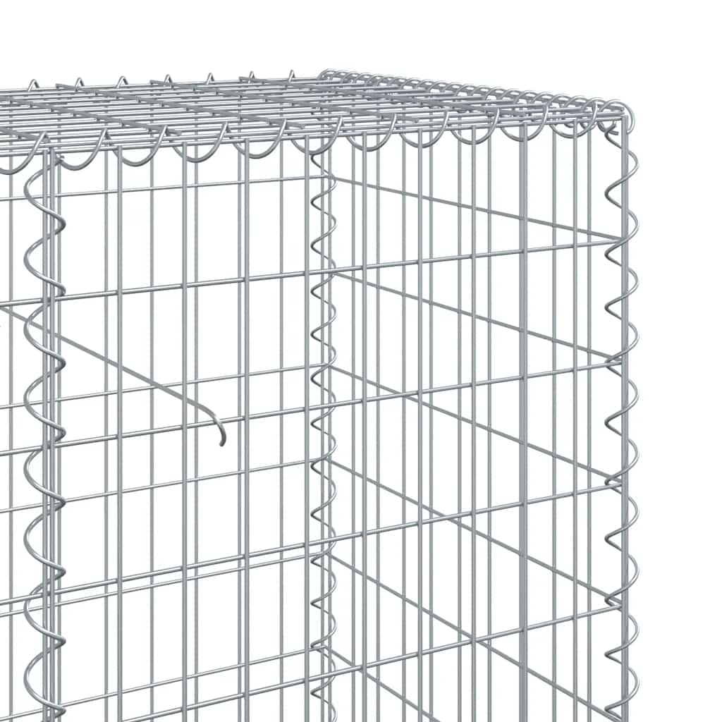 Gabion with Lid 800 X 50 X 100 Cm Galvanized Iron