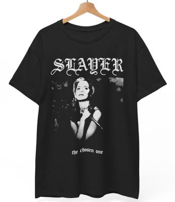 Slayer T-Shirt Buffy The Vampire Slayer Metal Horror 90er TV Unisex Tee