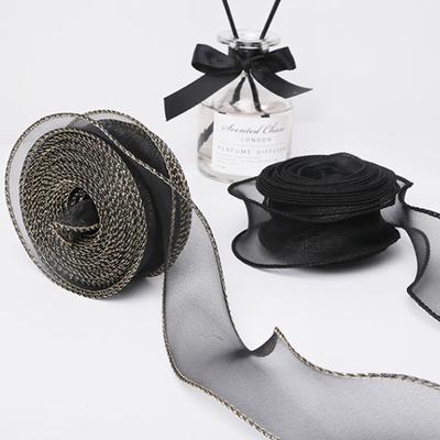 10Yards/Roll Sheer Chiffon Ribbon Organza Satin Ribbons For Gift Wrapping Decoration Wedding Bouquets Wreath Sewing Supplies