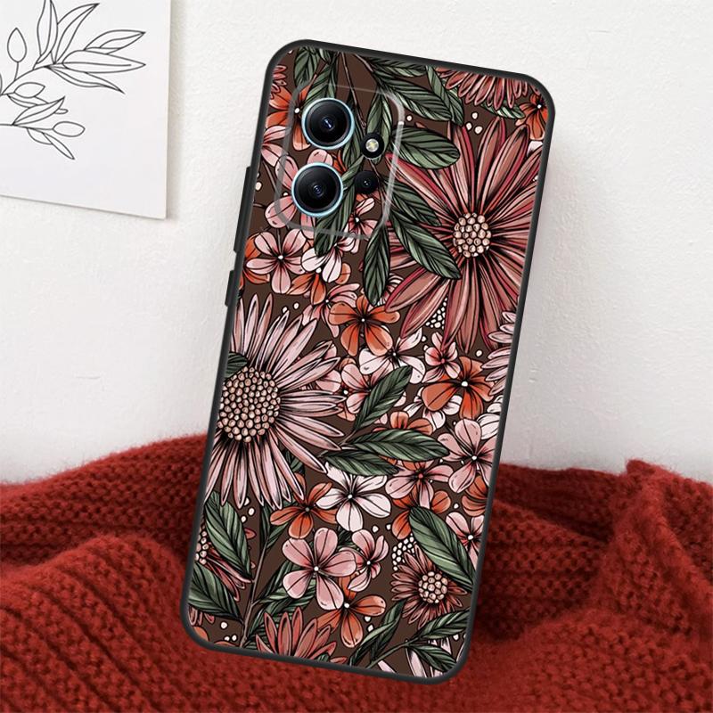 Painting Flowers Nature Leaves Case For Xiaomi Redmi Note 13 10 11 12 14 15 Pro Plus Cover For Redmi 15 15C 14C 10C 12C 13C