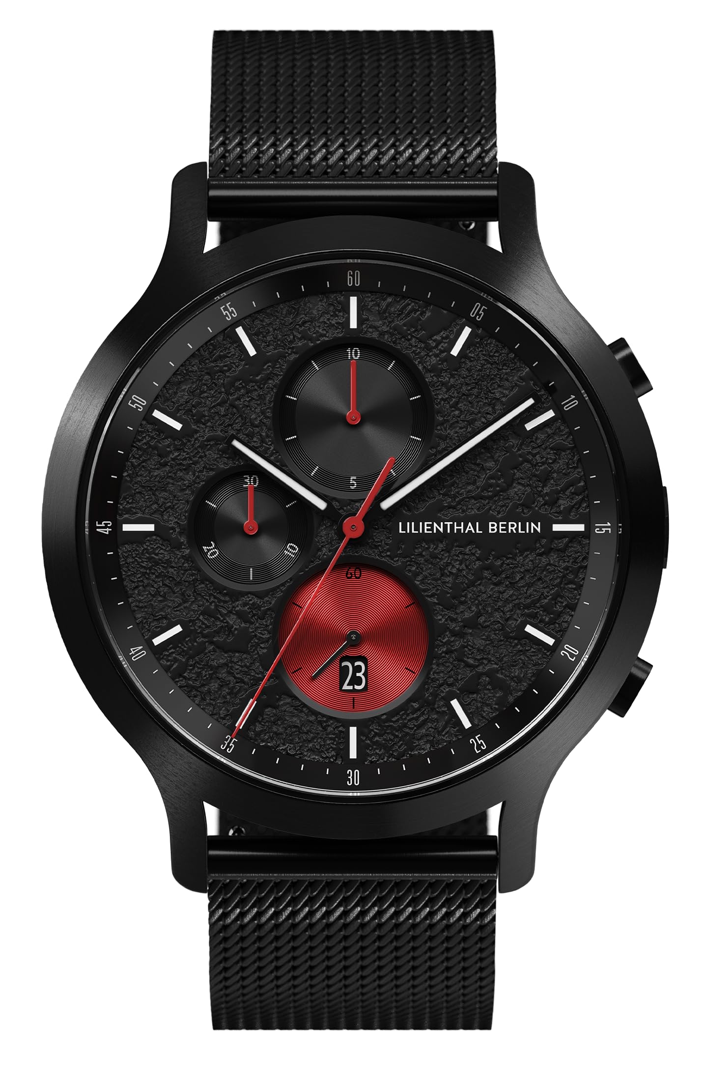 

Lilianthal Berlin Limited Edition Chronograph Watch with Date Made in Black Display, Germany, C01-LE-VOLI-B023CB, Men s, чорний