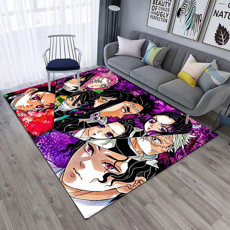 Japanese manga artist Koyoharu Gotouge's Demon Slayer carpet is suitable for living room and bedroom doormats office balcony decorative rugs H9