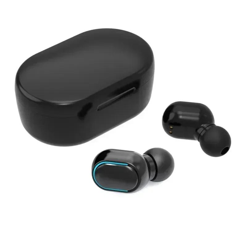 1pcs Wireless Bluetooth 5.0 Rechargeable IPX5 Water & Sweat Resistant In-Ear Headphones with Mic,Touch Control,Smart LCD Charging Case,3D Stereo Bass
