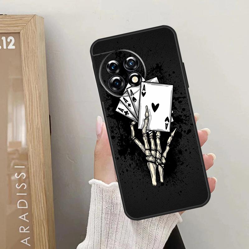 Poker Playing Card Case For OnePlus Nord 5 CE 4 3 2 Lite N20 N30 OnePlus 15 13 12 R 10T 13T 10R 8T 9 10 11 Cover