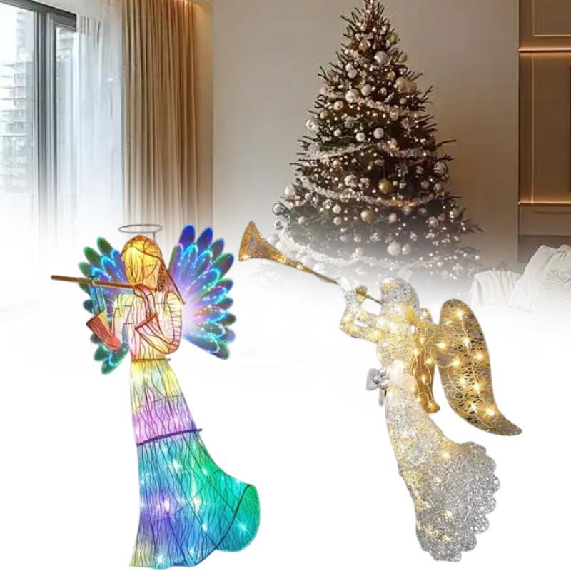 Angel Outdoor Luminous Statue Lights Decoration 2d Lighting Ornament Acrylic