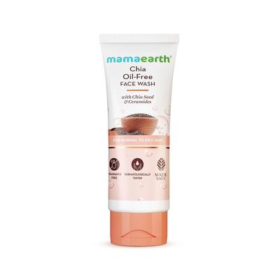 Chia Oil-Free Gesichtswaschgel 100ml | Hydratisierter Glow Reiniger für fettige Haut | Seifenfreies Gel mit Ceramiden | Sanftes tägliches Gesichtswaschgel