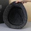 Miękkie filcowe klasyczne wełniane kapelusze typu bucket Hat Kobieta Zimowe ciepłe modne kapelusze rybackie Damskie puszyste kapelusze Panama wszechstronne trendowe kapelusze typu basin Hat