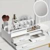 Makeup Storage Box Drawer Dormitory Finishing Plastic Shelf Large Makeup Capacity Cosmetics Skin Care Dressing Table Desktop