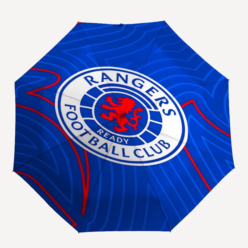 1pc Glasgow Rangers Umbrella, Sun Protection, And UV Shielding. It Has Eight Sturdy Ribs for Outdoor Use And Perfect As a Holiday Gift