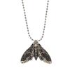 Retro Skull Moth Necklace: Vintage European & American Jewelry - Unisex Animal Pendant