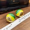 Colorblock Drip Oil Metal Stud Earrings – Retro, Versatile, Statement Fashion for Women