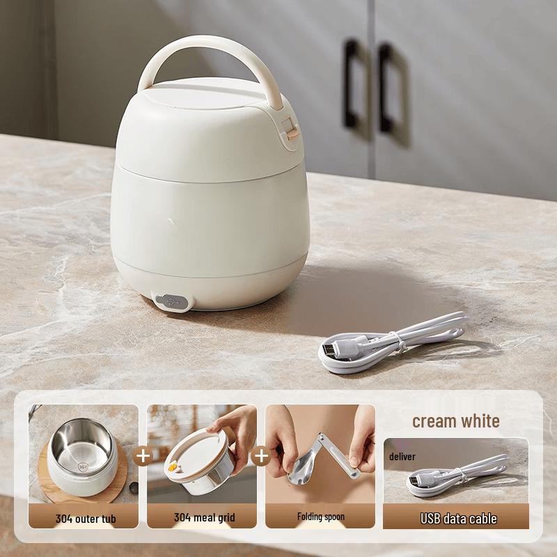 ZISIZ Double-Layer USB Electric Lunch Box