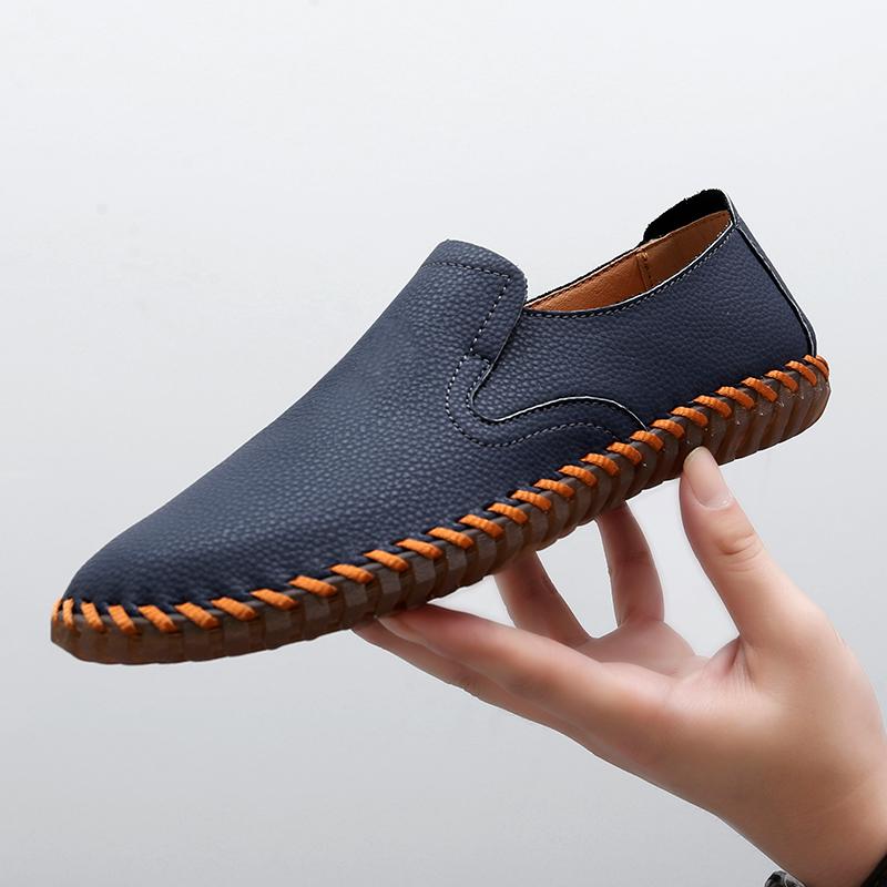 2026 NOWE Wygodne Jednokolorowe Męskie Casualowe Skórzane Mokasyny Miękka Podeszwa Lekkie Buty do Jazdy Klasyczne Oddychające Buty do Chodzenia