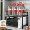 Verdicktes Arbeitsplatten-Küchen-Mikrowellenherd-Regal, ausziehbarer Schreibtisch, mehrschichtig, Reiskocher, Backofen, Haushaltslagerung