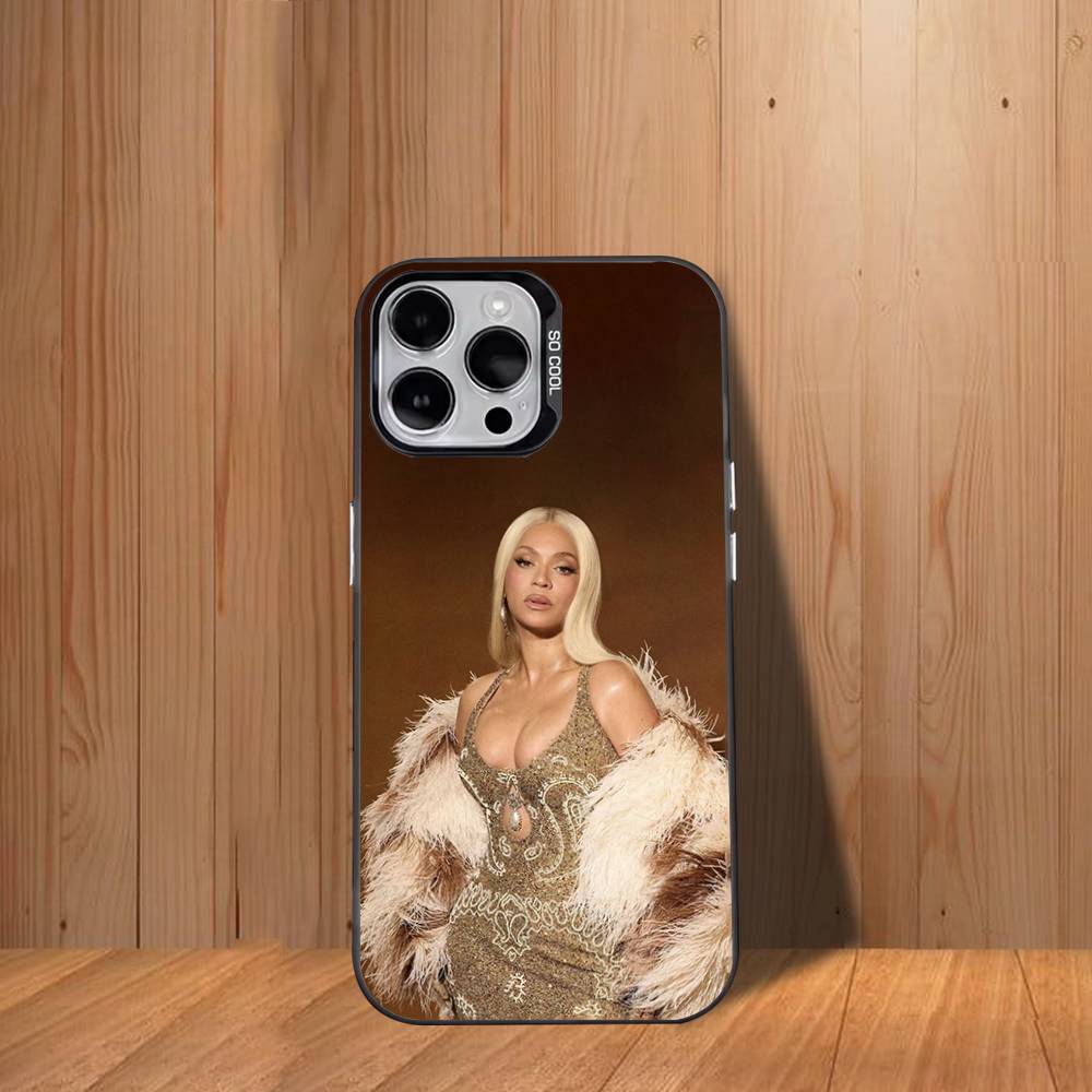 Singer B-Beyonce Hot Phone Case For iPhone 17,16,15,14,13,12,11,Mini,Pro,SE,MAX White Matte Shockproof Cover