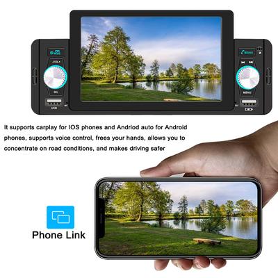 5 Inch Car Stereo MP5 Player BT FM Radio Receiver with Carplay Android Auto Support Hands-Free