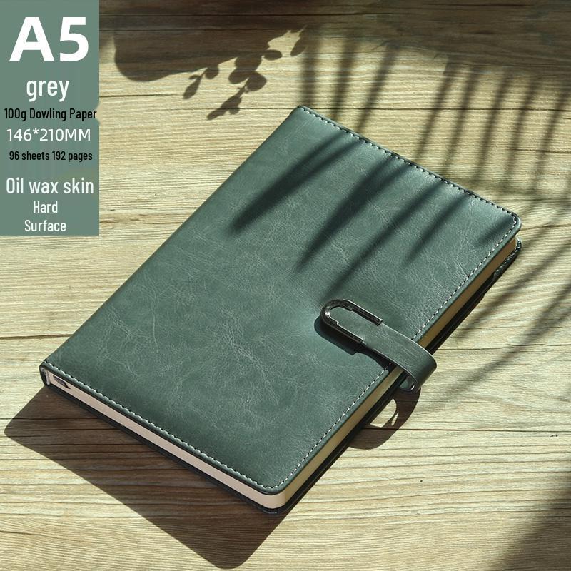 High-Quality A5 Leather Softcover Notebook for Students and Professionals