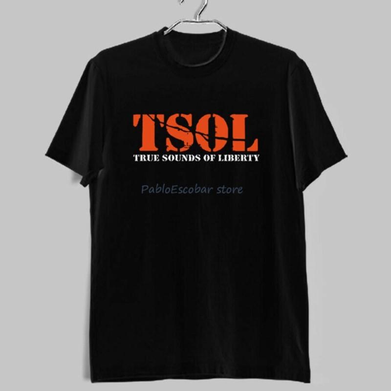 Tsol Punk Rock Band MenS Black TShirt Size S5Xl Funny Design Tee Shirt