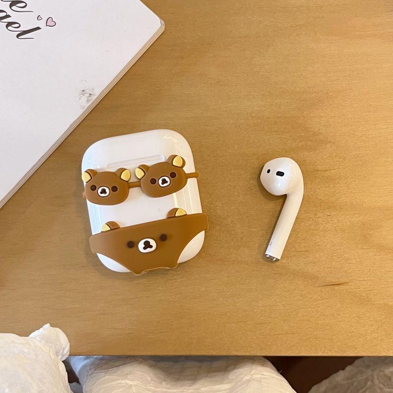 

Airpodspro2 Protective Case Pro2 Earphone Case Second and Third Generation Noise Reduction Version Third Generation Fourth Generation Korean Cute Fun Apple Airpods Pro Bikini light Bear]