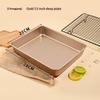 Nonstick Gold Rectangular Baking Pan Multisize Molder Bakeware Cake Brownie Large Rectangle Baking Tray Set