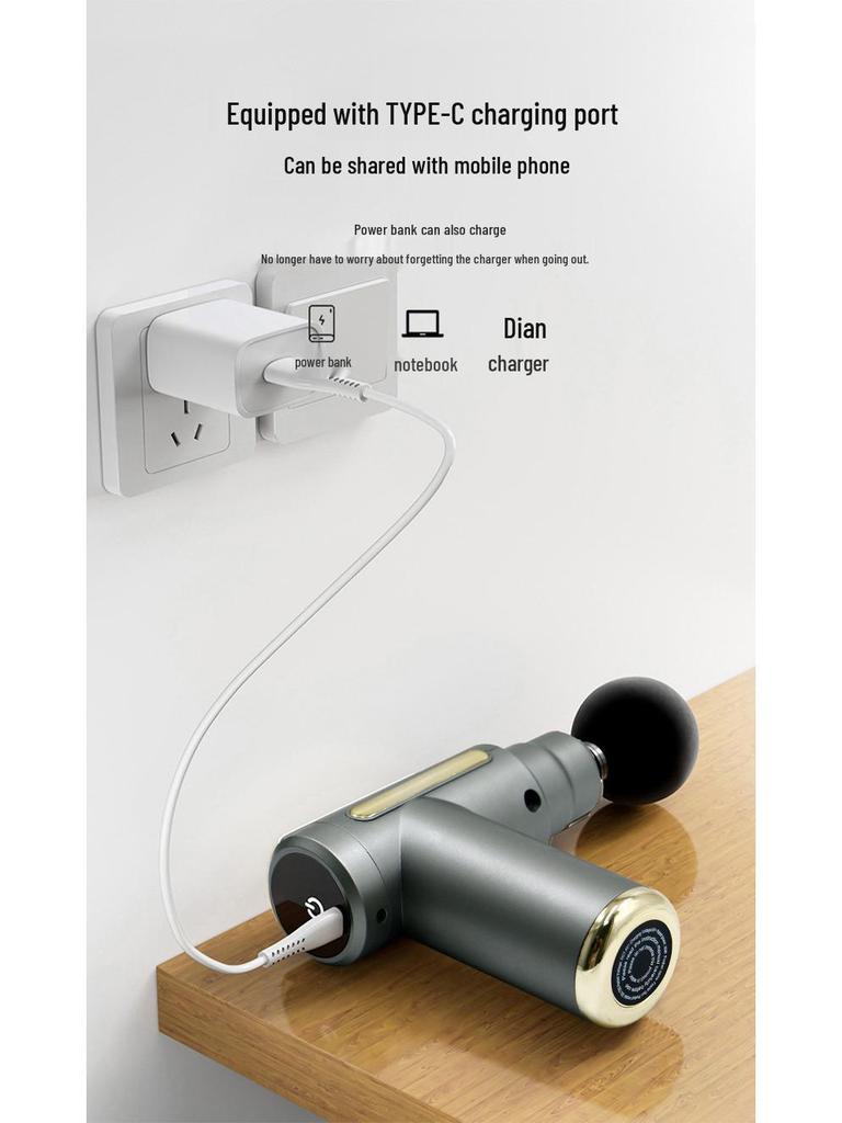 Electric Mini Massage Gun for Muscle Relaxation and Neck Pain Relief