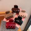 Glossy Small Claw Clip for Women with Fine Hair—Elegant High-End Shark Clip Hair Accessory