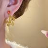 Fashion Jewelry Red Pony Earrings Chinese Style Horse Mascot Drop Earrings  Party