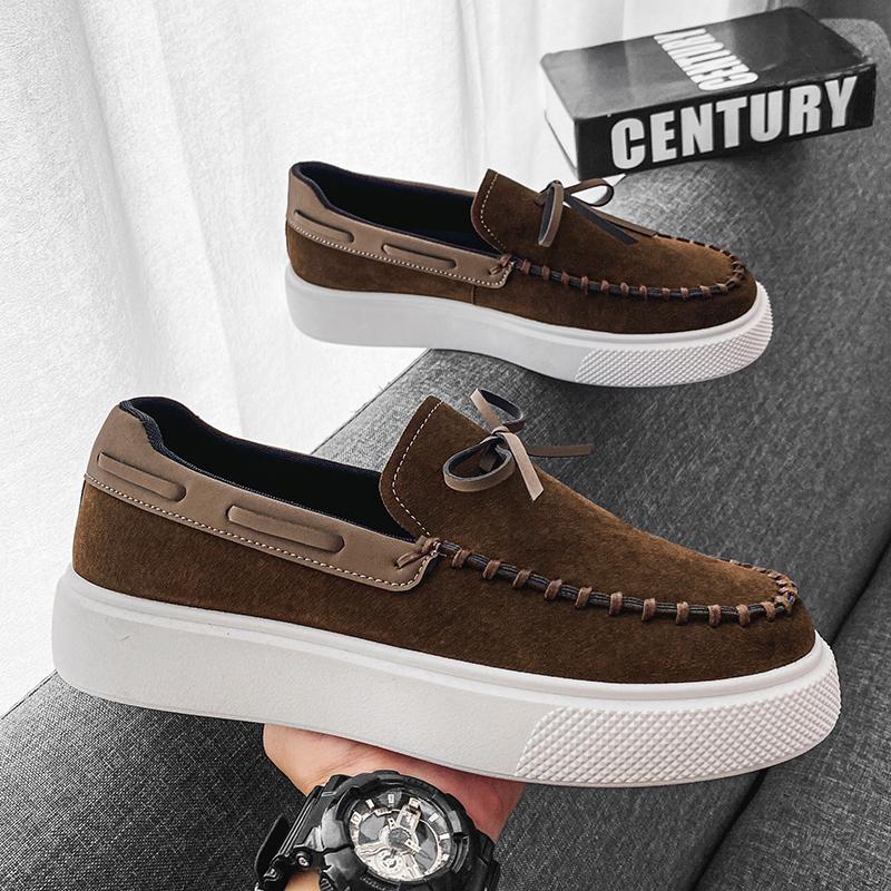 Buty męskie mokasyny letnie buty męskie nowe modne obuwie z płótna miękkie płaskie wygodne zamszowe buty męskie casualowe wulkanizowane