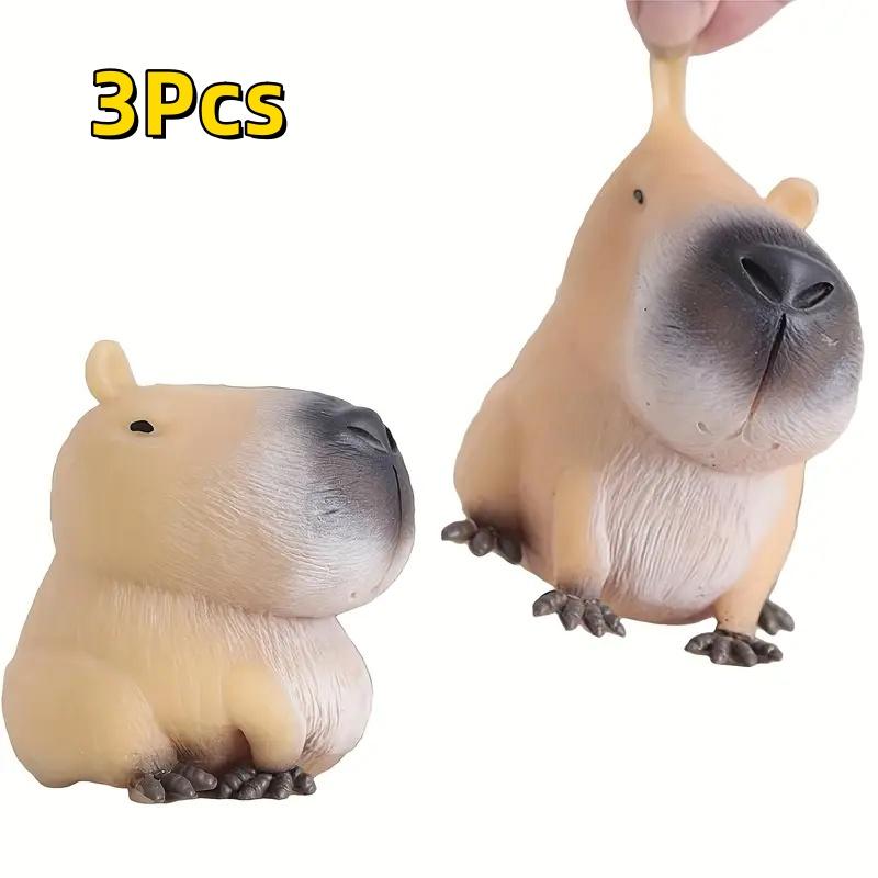 Squishy Cute Capybara Squeezing Toy Soft Relax Animal Fidget for Adults Fun Toys Halloween Christmas Holiday Party Gifts