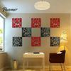 Hummingbird Wall Panel 5Pcs Hanging Room Divider Panel, Hollow Flower Butterfly Bird Screen, Retro Square Decorative Partition for Home Living Office