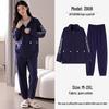 Women's Casual Autumn/Winter Pure Cotton Warm Long-Sleeve Two-Piece Sports Suit