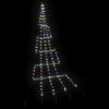 LED Christmas Tree with Ground Spikes Multicolored 306 cm Metal