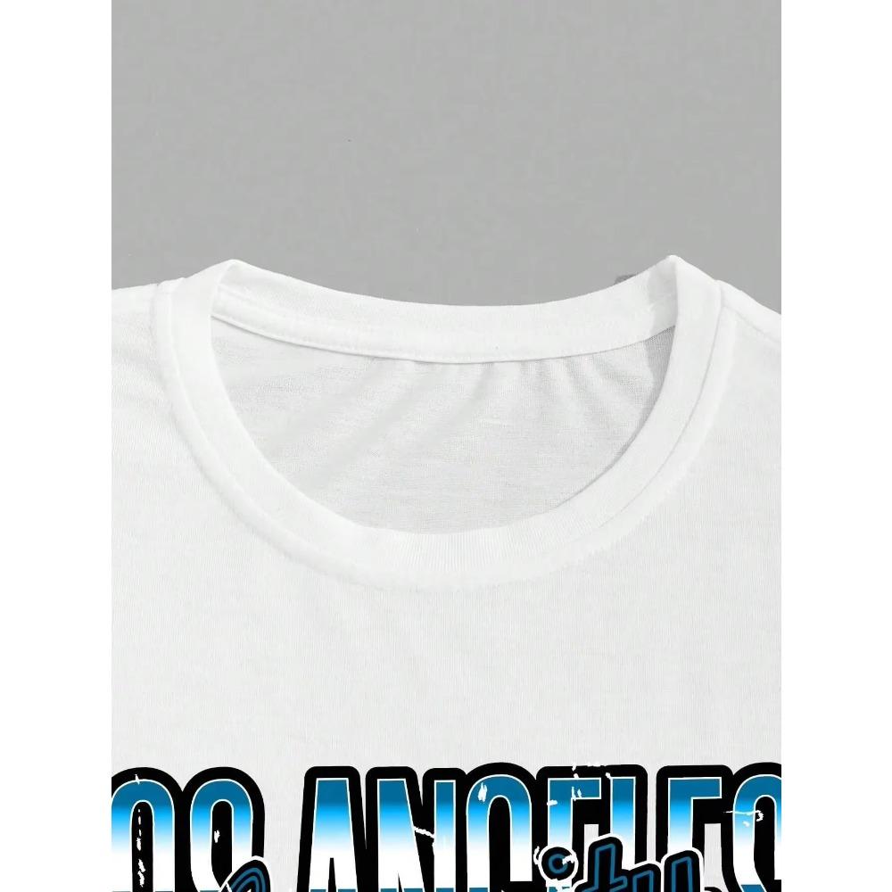 Los Angeles Extreme Racing Sport Printing Male Tops Summer Loose T-Shirt Cotton New T-Shirt Hip Hop Tee Clothes Casual T-Shirts