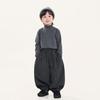 Kids Boys Solid Half Turtleneck Long Sleeve Warm Winter Inner Base Shirt