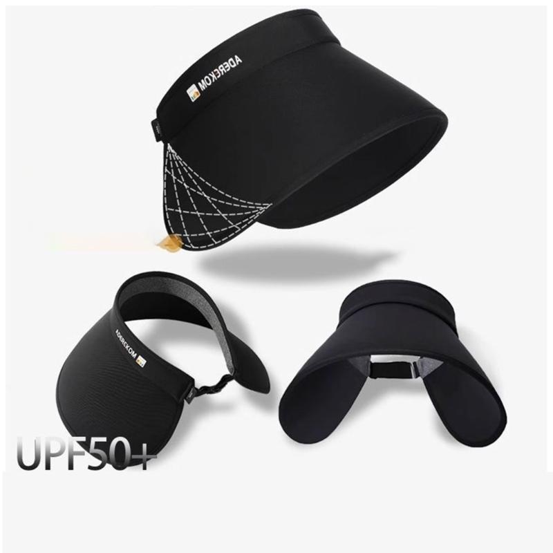 Foldable Lightweight Sun Visors Hat for Women with Adjustable Fit for Hiking and Gardening Ponytail Beach Hat