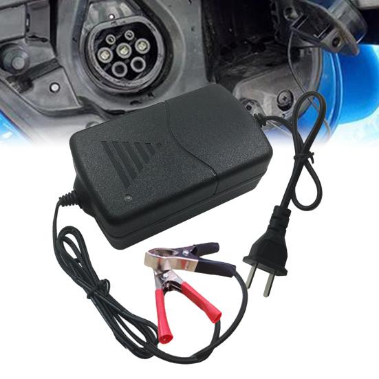 Battery Charger Universal Safe Charging ABS Motorcycle Electric Car Adapter for Car